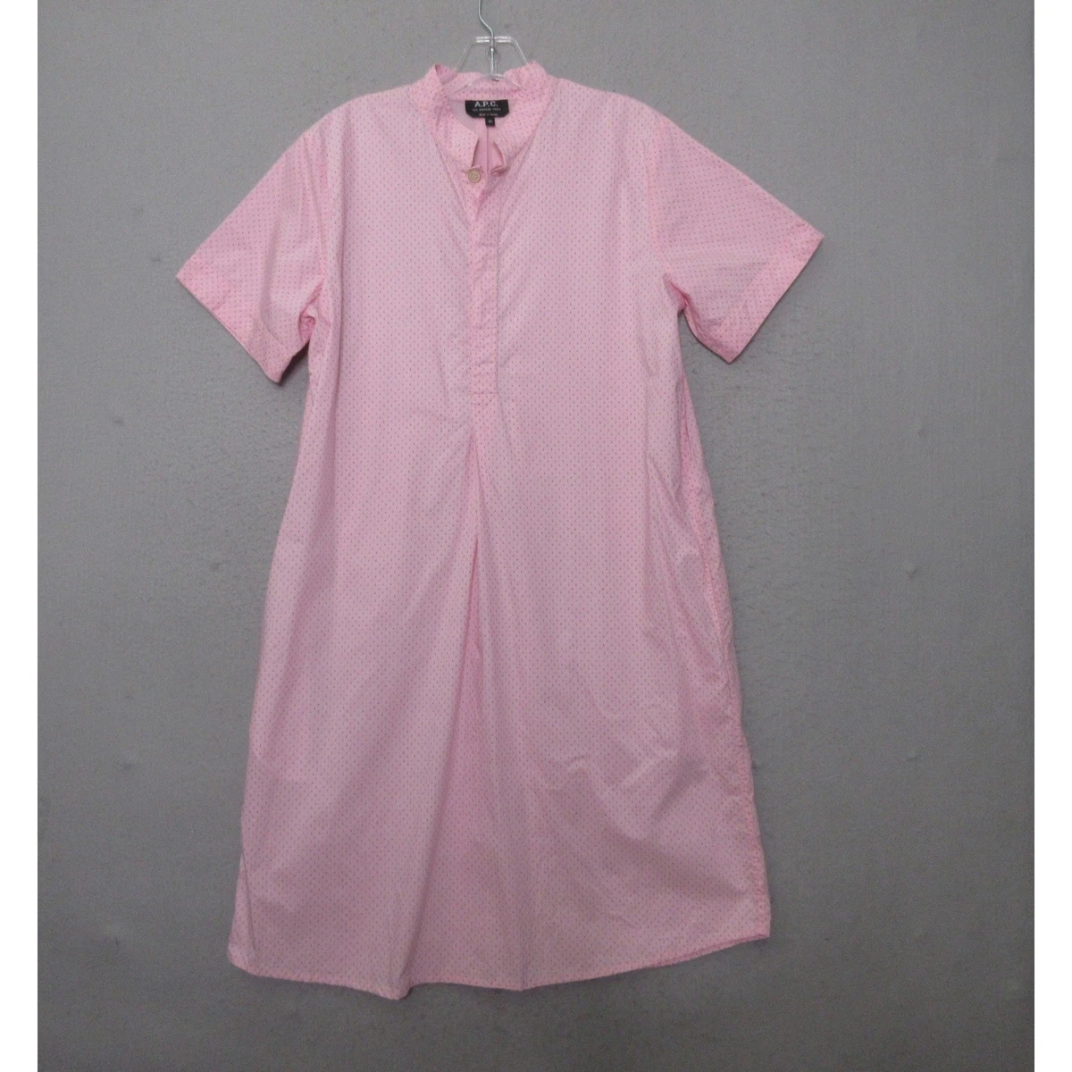 apc t shirt dress A.p.c. Belted Cotton T-shirt Dress In Pink