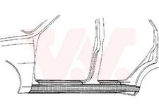 VAN WEZEL 5880103 Schweller Reparaturblech Einstiegblech Links für VW GOLF III