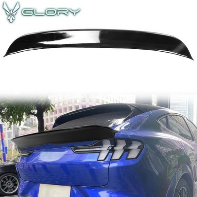 Fits 21-26 Ford Mustang Mach-E Trunk Spoiler Duckbill Rear Wing PP Gloss Black