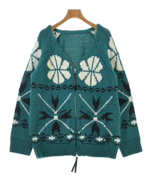 GRACE CONTINENTAL Cardigans GreenxWhitexBlack(Pat… - image 1