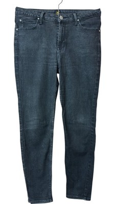 Lee Scarlett High Women's Jeans W31 L31 Black Cotton Blend