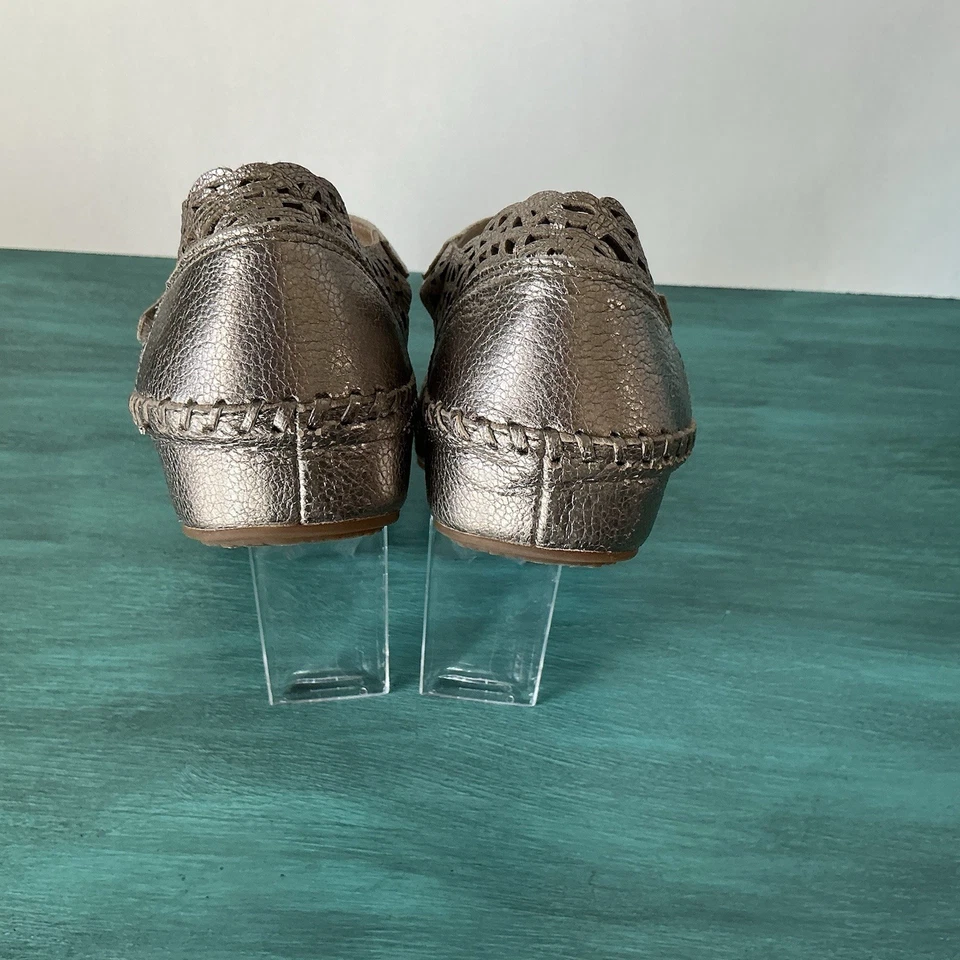 Pikolinos P. Vallarta Women Sz 37 US 6.5 /7 Gold Tone Leather Mary Jane Sandals - Image 4 of 4