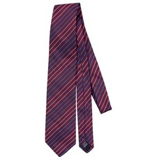 Burberry London Mens Multicolor Stripe Neck Tie 100 Silk Italy