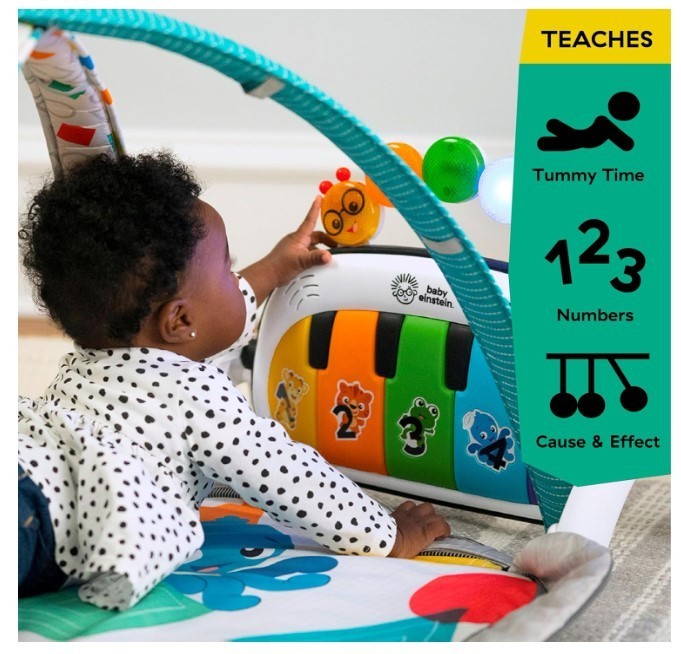 Baby Einstein 4-in-1 Kickin' Tunes Music and Language Play Gym and Piano