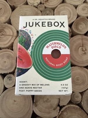Dr. Squatch Jukebox  Watermelon Disco Dermatologist Approved Body Soap #7103