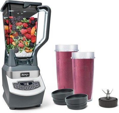 Professional Compact Smoothie & Food Processing Blender, 1100-Watts, 3 Functions