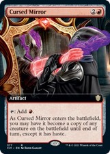 1x Near Mint, English Cursed Mirror - Extended Art - Commander 2021