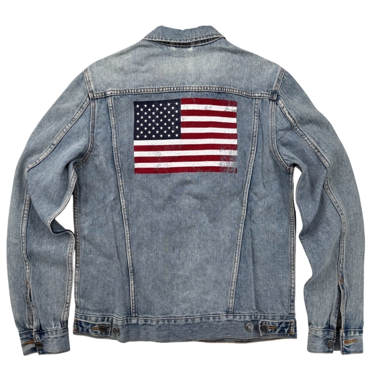 american flag denim jacket products for sale | eBay