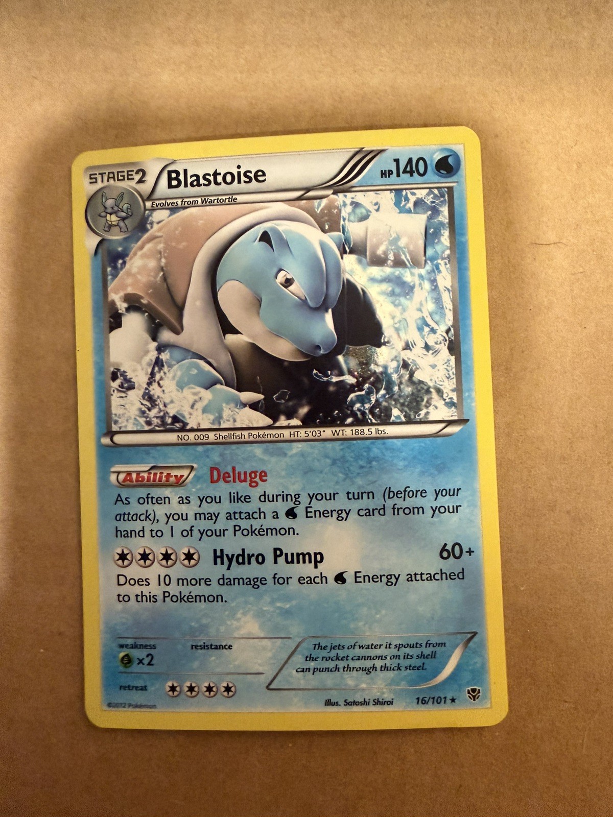 Pokémon - Blastoise - 16/101 - Holo - Plasma Blast - NM