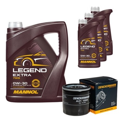 DENCKERMANN Ölfilter 8 L MANNOL Legend Extra 0W-30 für Ford Focus IV Turnier HP