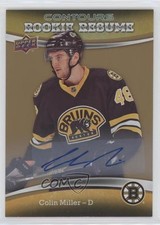 2015 Upper Deck Contours Rookie Resume Gold Rainbow Colin Miller #RR-8 Auto k1r