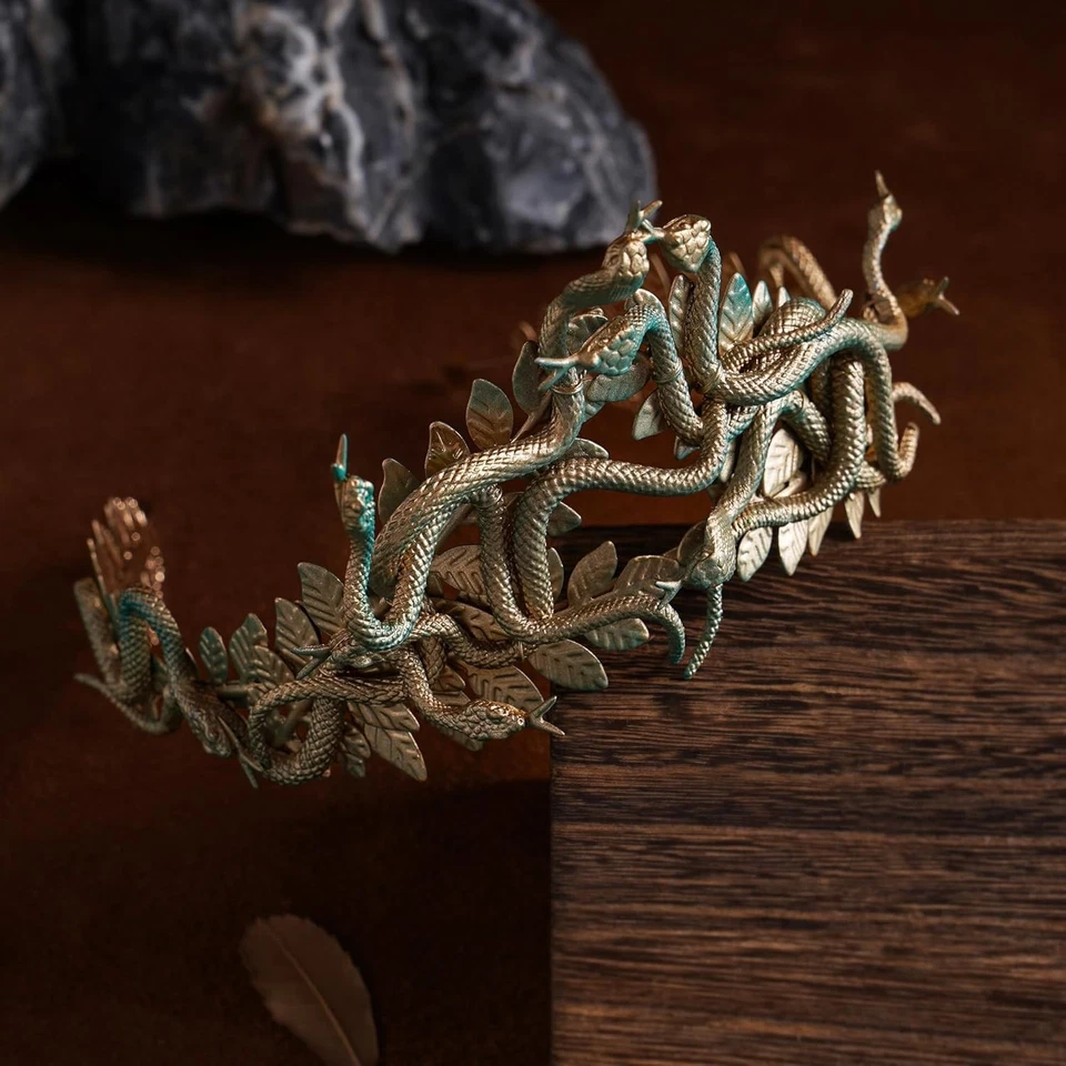 Corona Serpiente Medusa Griega - Cosplay Diadema Disfraz Medusa Diadema Halloween... Foto 4 de 4