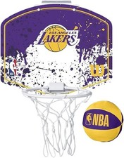  Basketball-Rückwand Unisex, Wilson NBA Team Los Angeles Lakers Mini Hoop, Viole