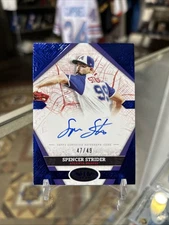 2025 Topps Tier One City Connect Signatures Spencer Strider Auto Blue Foil /49!!