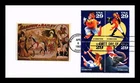 DR JIM STAMPS US COVER CIRCUS FIRST DAY ISSUE SETENANT PASTED ON CACHET