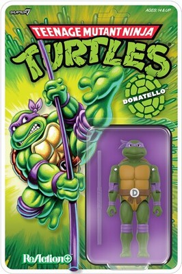 Super7 - Teenage Mutant Ninja Turtles - ReAction+ Wv1 - Donatello (TMNT) [New To