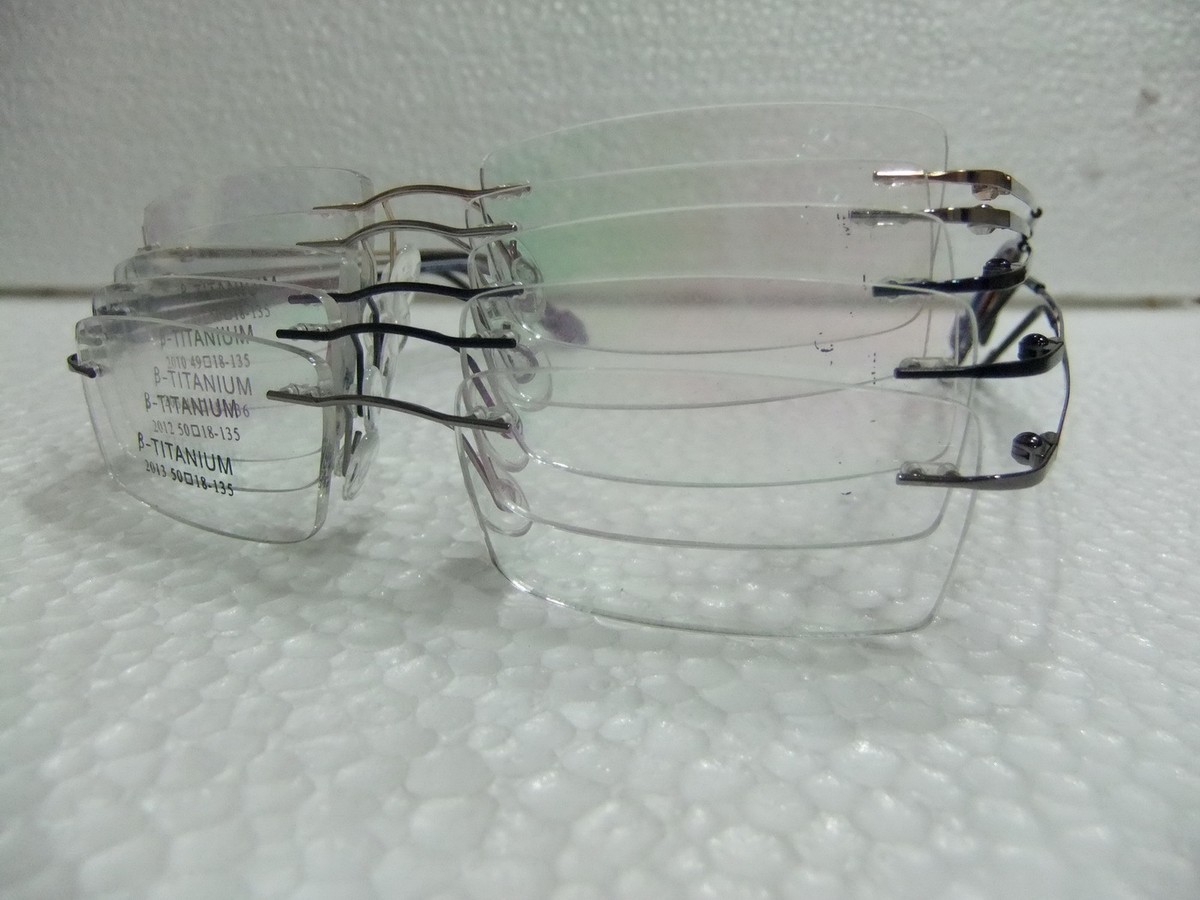 Rimless Eyeglasses Titan Anti Glare Glasses TITANIUM RIMLESS