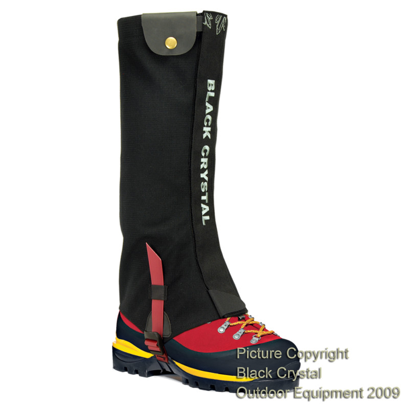 SALOMON Ghette da sci neve trekking arrampicata ghiaccio cristallo nero impermeabili nylon uomo nuove