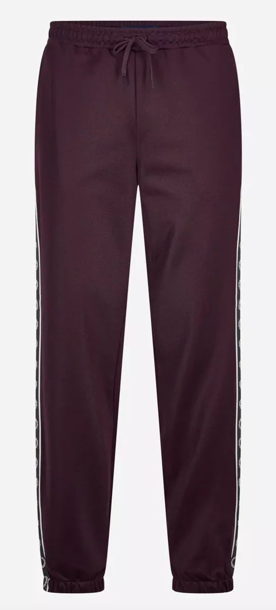 Fred Perry Seasonal Taped Men s Track Jogger pants Oxblood