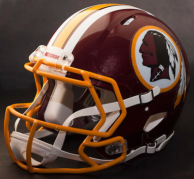 WASHINGTON REDSKINS NFL Authentic GAMEDAY Football Helmet w/ CU-S2BD-SW Facemask