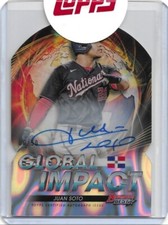 2022 Bowman's Best JUAN SOTO Global Impact Die-Cut Auto Lava Refractor /50