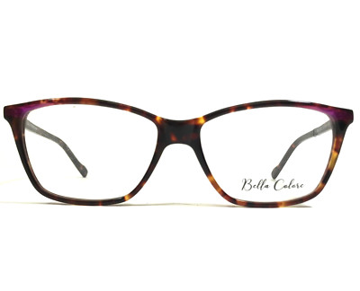 Bella Colore Eyeglasses Frames BELLA 3007 TORT Brown Purple Tortoise 53-15-140