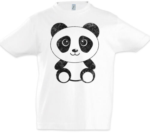 Panda I Boys T-Shirt Bear Comic Look Cutie Cute - Picture 1 of 1