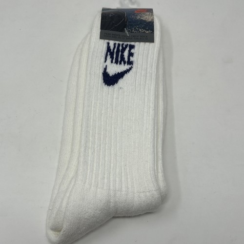 NOS VINTAGE 80s NIKE Athletic tube socks Men’s Logo Crew size 6.5-12 7E26 White