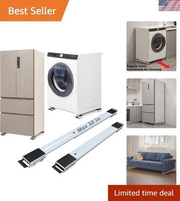 Extendable Appliance Rollers - Heavy Duty Max 32in, for Washing Machines