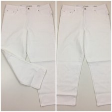 NWT ELLA MOSS White High Rise Slim Straight Ankle Jeans Womens Juniors sz 14/32