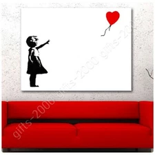 Balloon Girl by Banksy | Ready to Hang Canvas | Wall art HD print paint giclee