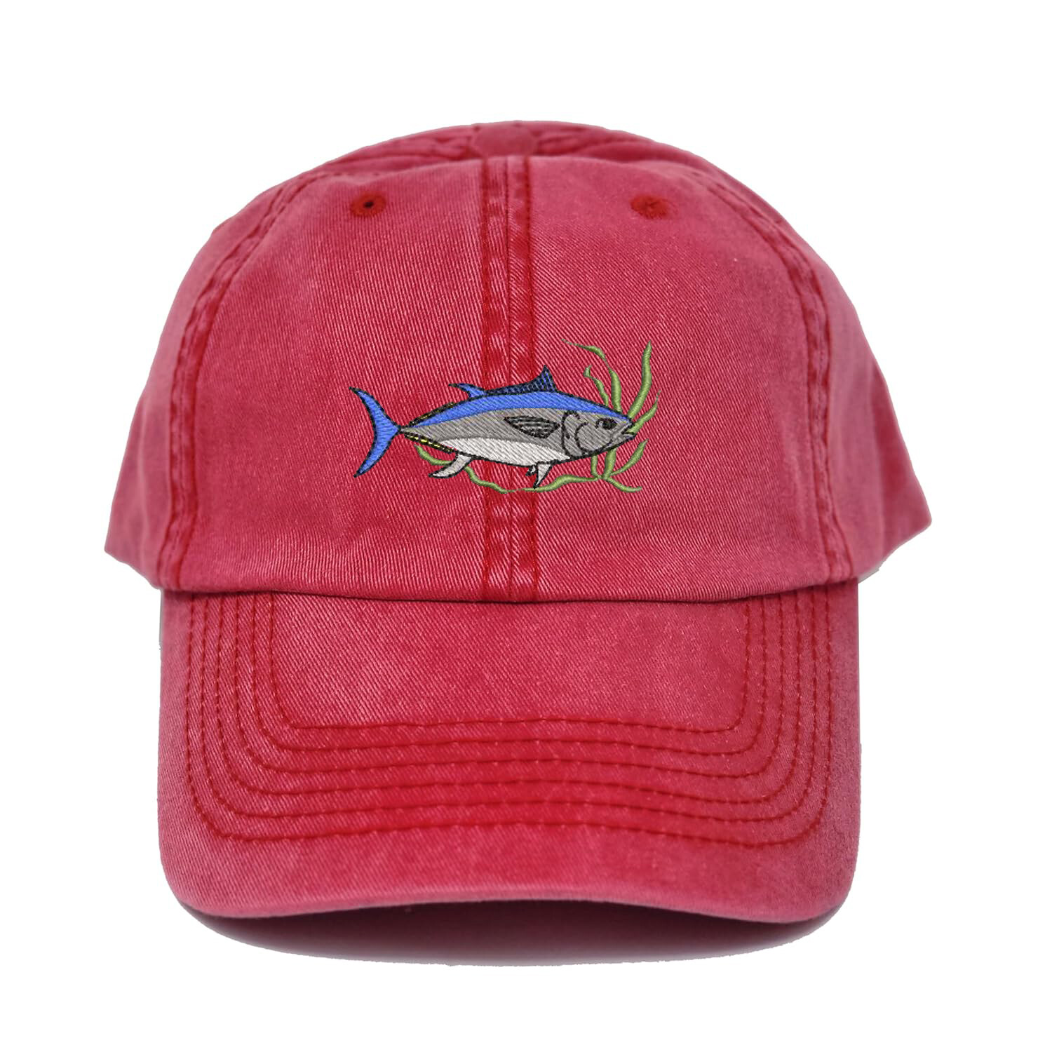 Wildlife Tuna fish embroidered dad hat, Tuna embroidered fishing cap hat