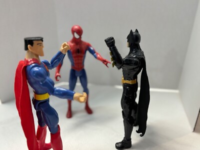 TM & DC Comics Mattel Superman2016. Batman 2018 .Spiderman Hasbro Marvel 2017