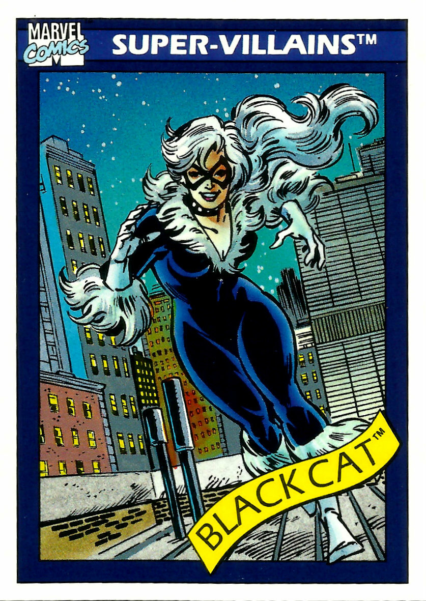 BLACK CAT, MARVEL UNIVERSE SERIES 1, CARD # 72, SUPER-VILLAINS | eBay