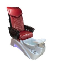 Red pedicure spa massage chair