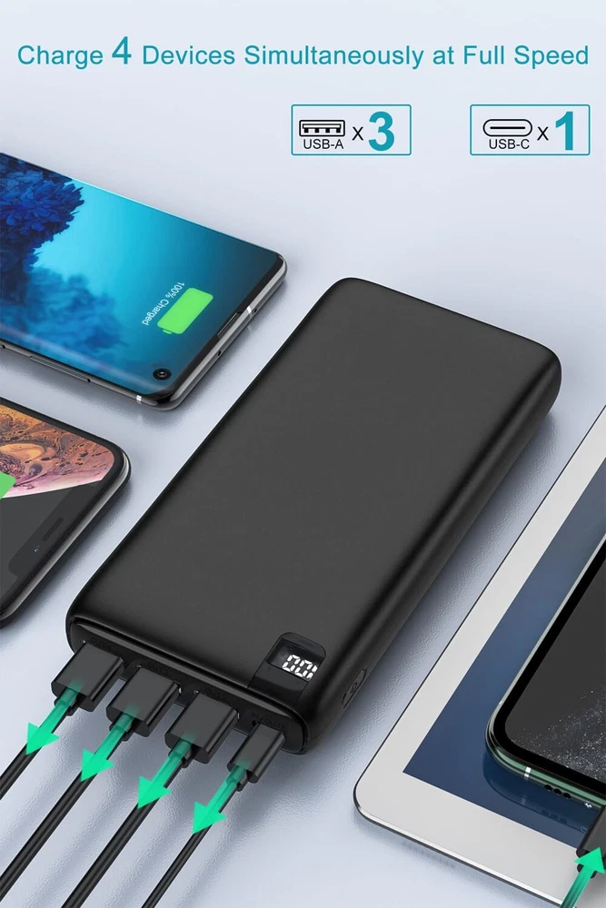 Power Bank 26800mAh Portable Charger High Capacity Phone Charger Compact Exte... Power Bank 26800mAh Portable Charger High Capacity Phone Charger Compact Exte...