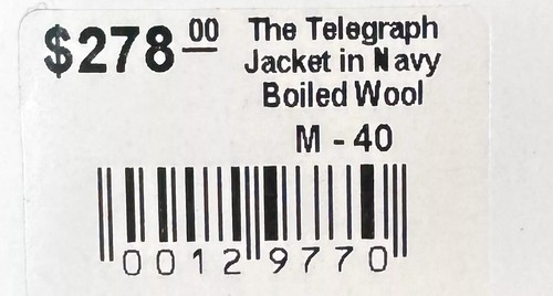 Taylor Stitch Telegraph Jacket in Navy Boiled Wool - Size M 40 (Cardigan Blazer) - Picture 10 of 10