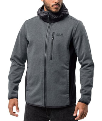 Jack Wolfskin Men's Sky Flex Jacket, Gray, S, New