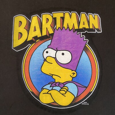 bartman バットマン　シンプソンズ　パロディ　Tシャツ XL The Simpsons Bartman T-Shirt Men's XL Comic Book Logo | eBay
