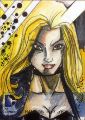 DC Comics The New 52 - SKETCH by VON RANDAL of Black Canary SC