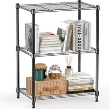 MZG 450 lbs Steel Storage Shelving 3-Tier Utility Unit Organizer Wire Rack Home