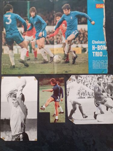 CHELSEA 60s/70s/80s - 11 Signed Mag Cuttings/Pages by 11 - FOOTBALL - Afbeelding 1 van 2