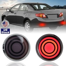 LED Rear Bumper Reflector Tail Light Brake L Smoked For Toyota Corolla 2007-2010