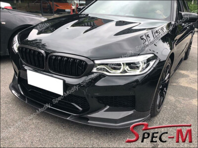 CF Fits 2018-2020 BMW F90 M5 3D Style Front Bumper Spoiler Lip Carbon Fiber