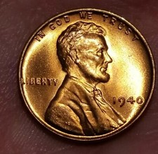 1940-p Lincoln Wheat Penny Cent - Choicegem Bu Red Unc