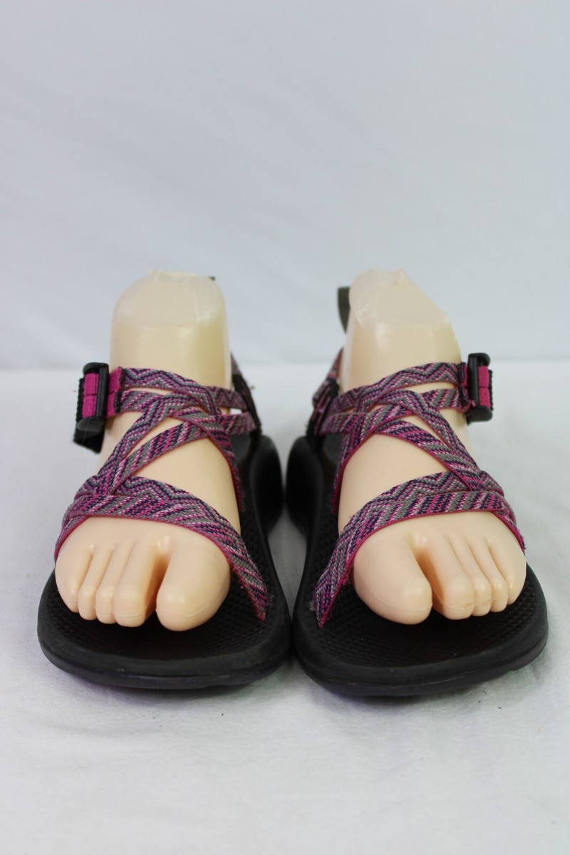 Chacos Pink/Gray Chevron ZX2 sandals size 4 | eBay