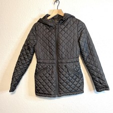 Elements Athleisure Women’s S Quilted Puff Jacket Zip Front Black