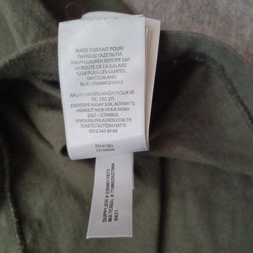 Polo Ralph Lauren T Shirt Mens M Green Logo Camo Script Graphic Single Stitch - Picture 13 of 18