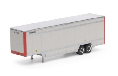 Athearn RTR HO 40' Drop Sill Trailer UPS ATH29458 United Parcel Service Red Ends