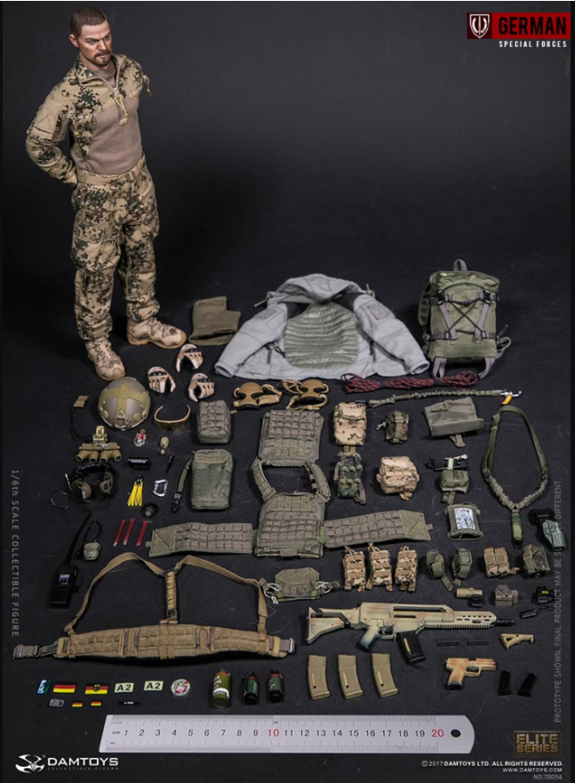 DAMTOYS 78054 KSK German Soldier Special Forces 1/6 Scale Action